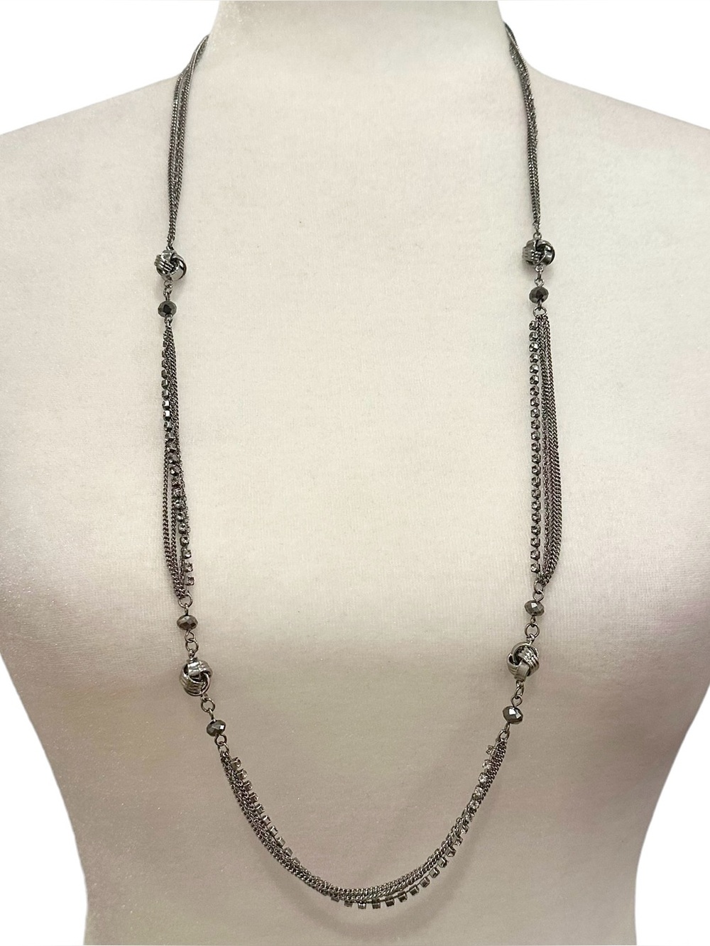 Silver Multi-Strand Necklace